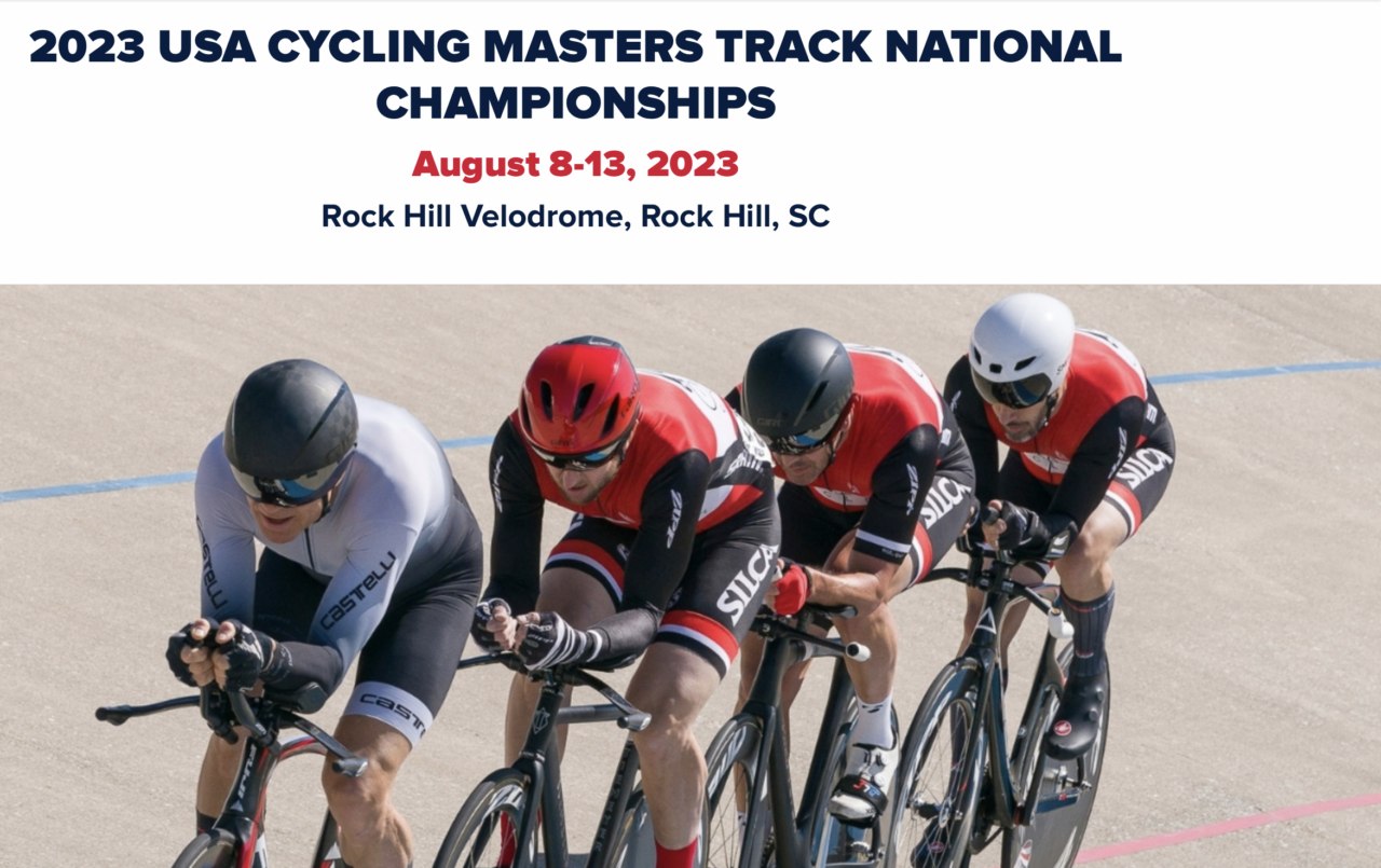 2023 USA Cycling Masters Track National Championships, Aug 813th in Rock Hill, SC Tega Cay Sun