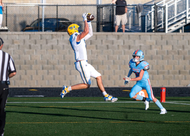 Scoring two touchdowns on the night, Tanner Mays had a busy first half.